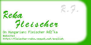 reka fleischer business card